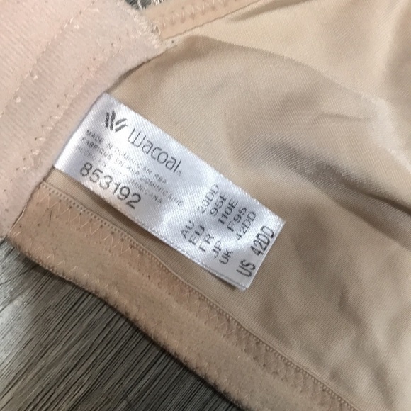 Wacoal Basic Beauty Spacer Underwire Nude T-Shirt Bra size 42DD - Picture 9 of 11